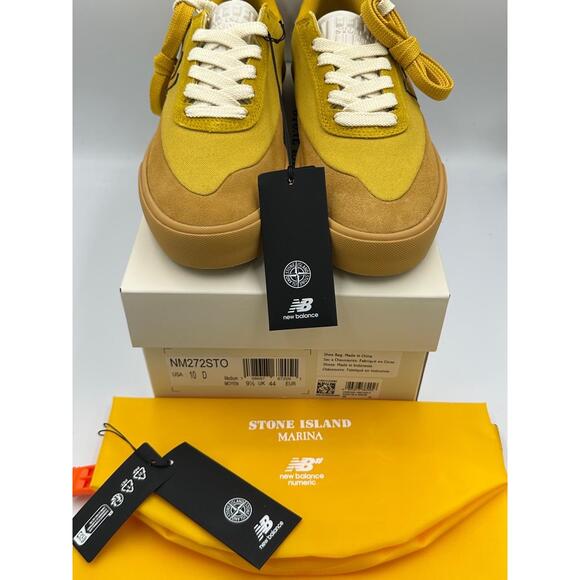 Stone Island x New Balance Numeric 272 ‘Yellow’ NM272STO Sz 10M NIB OG All RARE - Picture 1 of 11